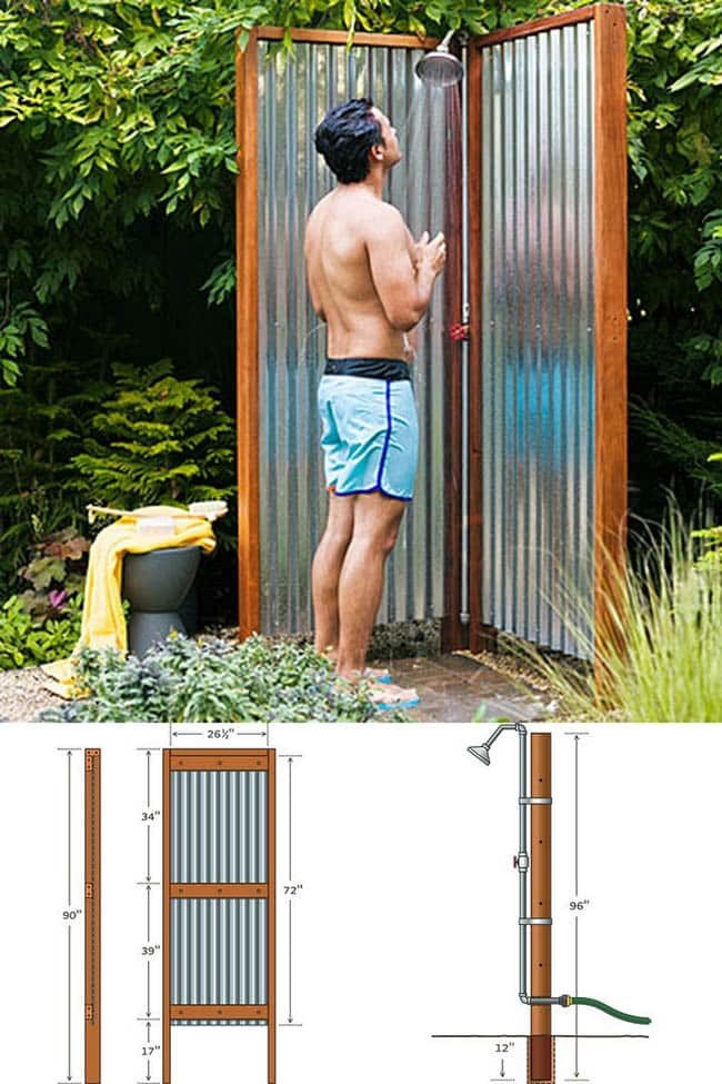 Simple Outdoor shower tallahassee