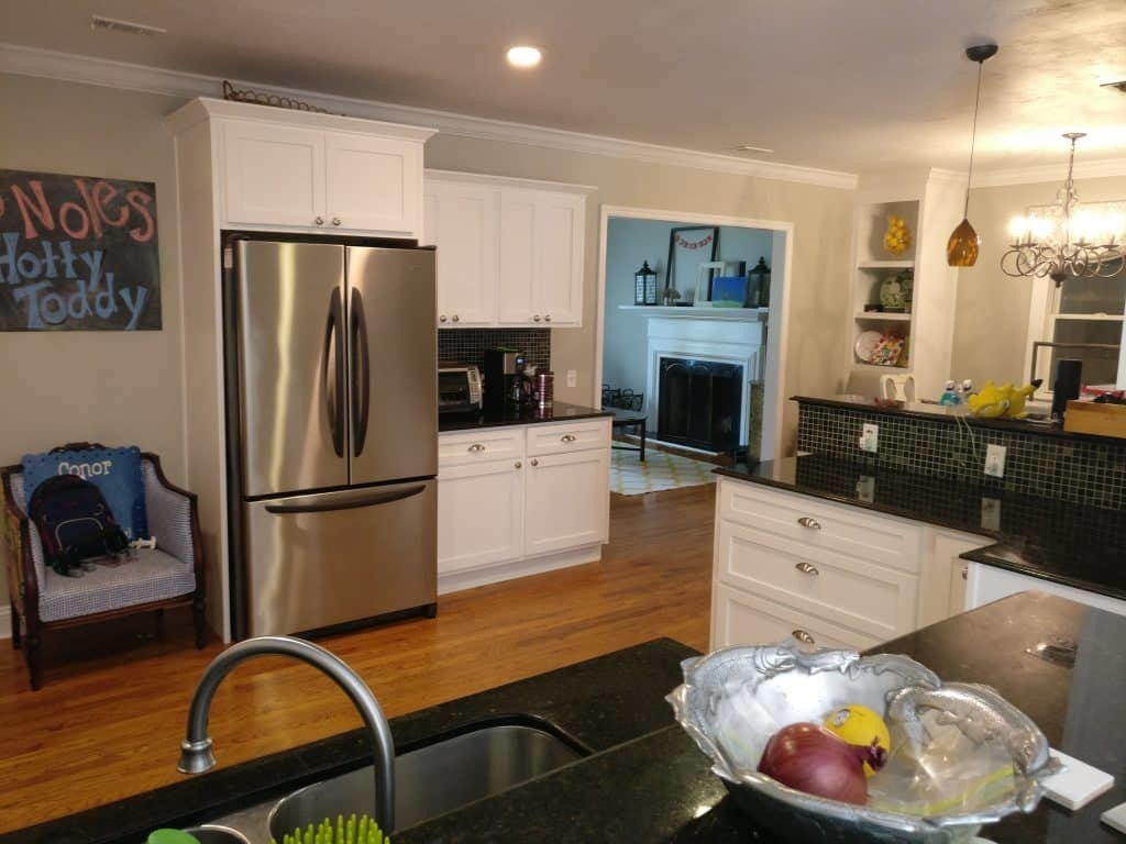 White Shaker Kitchen Cabinet Refacing After
