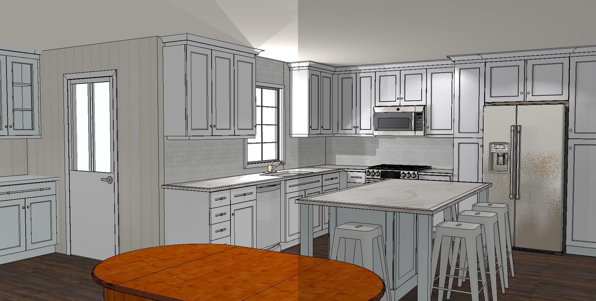 3D Concept for a kitchen remodel